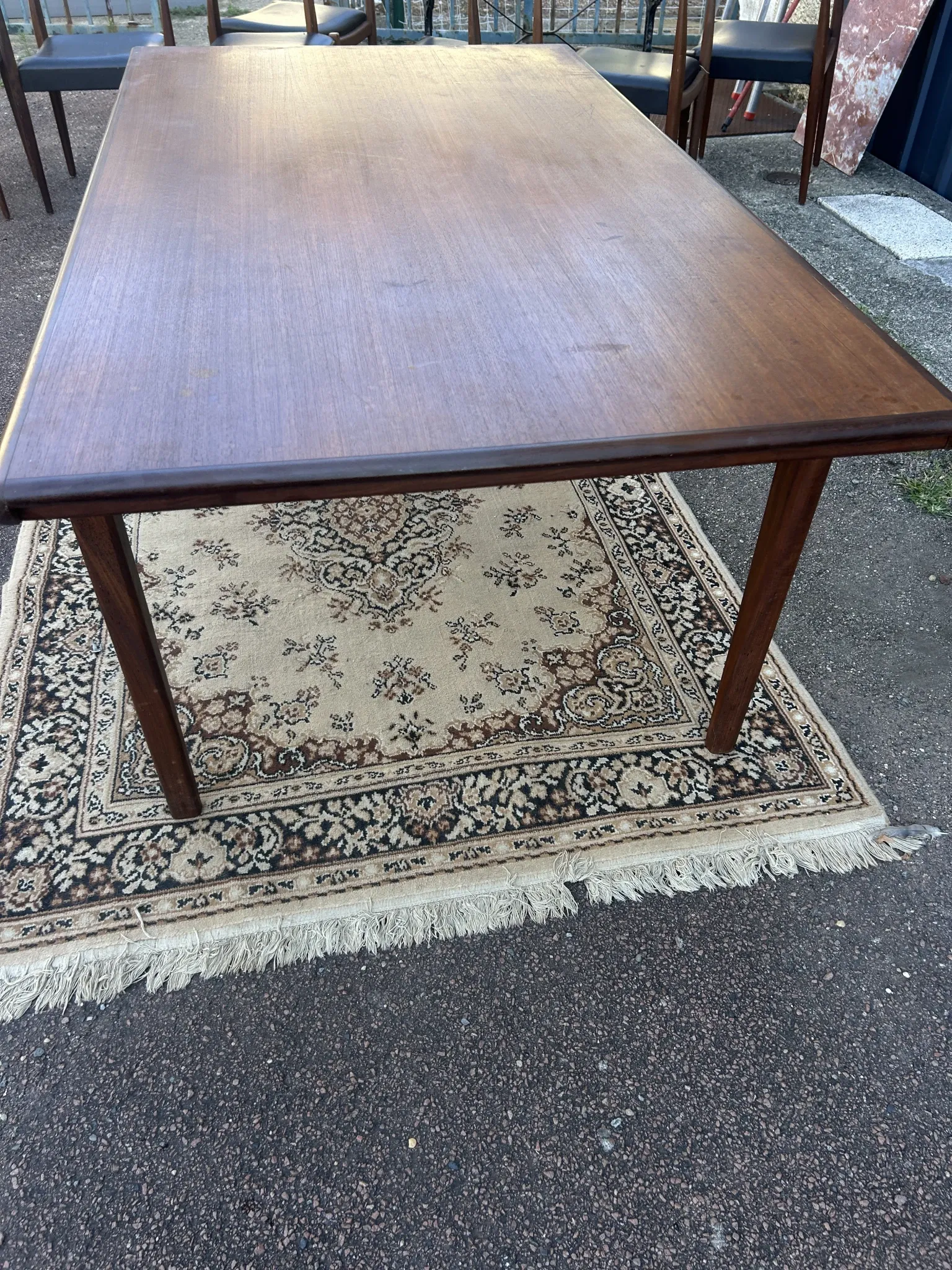 Table rectangulaire, extensible de Style Scandinave en teck