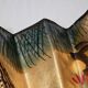Large vintage hand-painted Japanese fan
