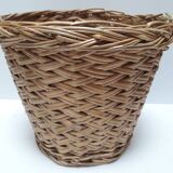 Wicker storage basket paper basket