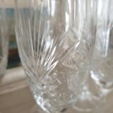 Klein crystal champagne flutes