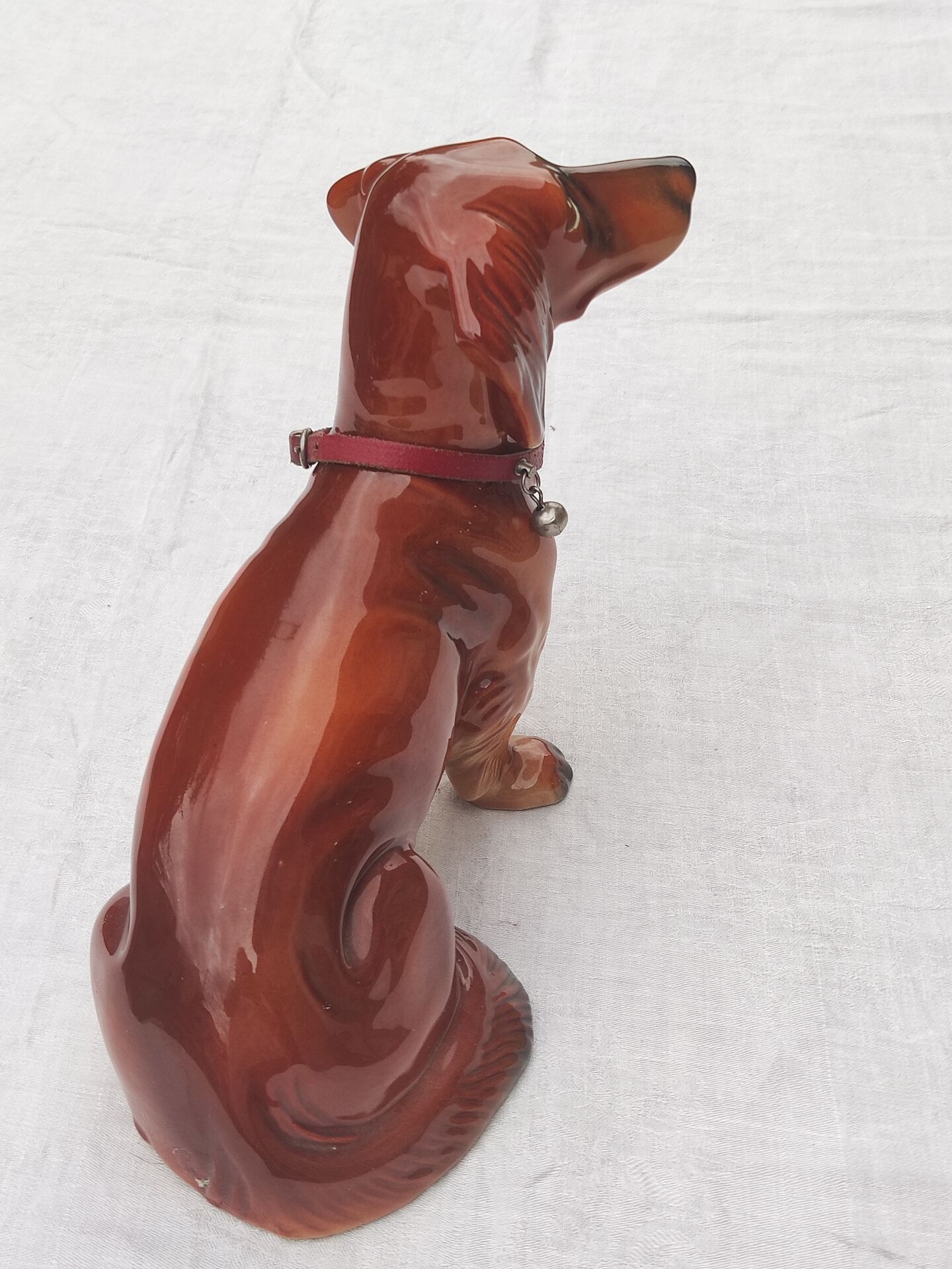 Large dachshund in German porcelain Cortendorf