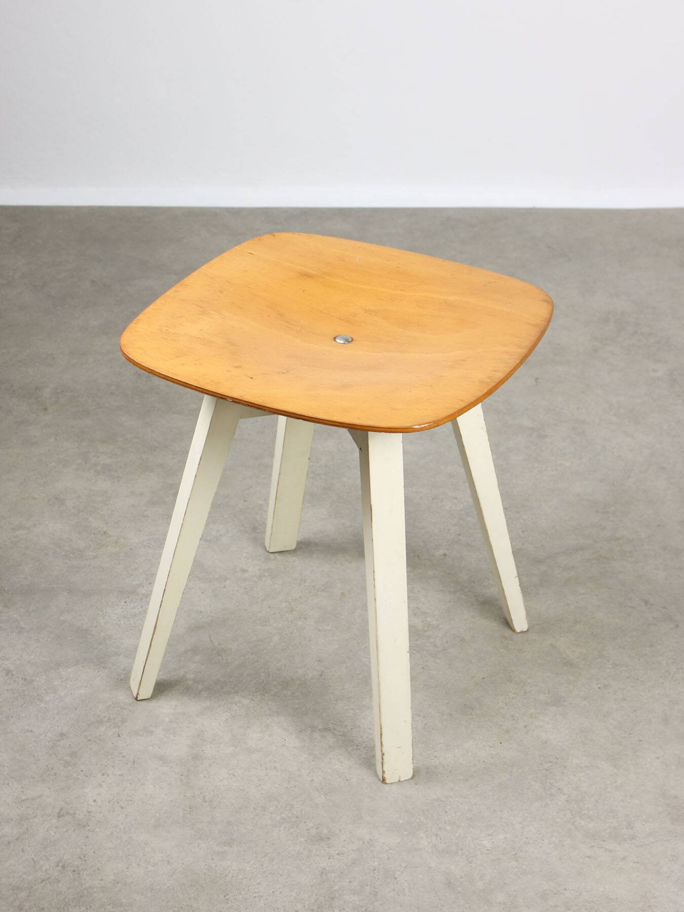 Vintage Plywood Cross-joint Stool by Niko Kralj, 1954