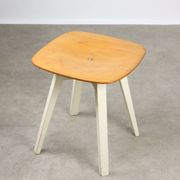 Tabouret en contreplaqué vintage à croisillons par Niko Kralj, 1954