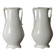 Pair of white porcelain flower vases