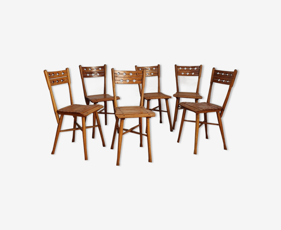 6 chaises J & J Kohn