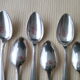Set of 6 teaspoons in silver metal Vintage Goldsmith Apollo