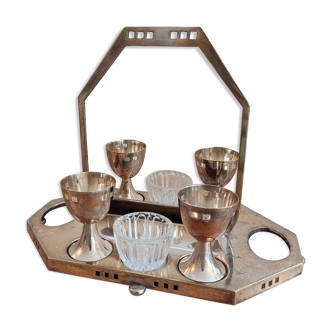 Silver Metal WMF Egg Service