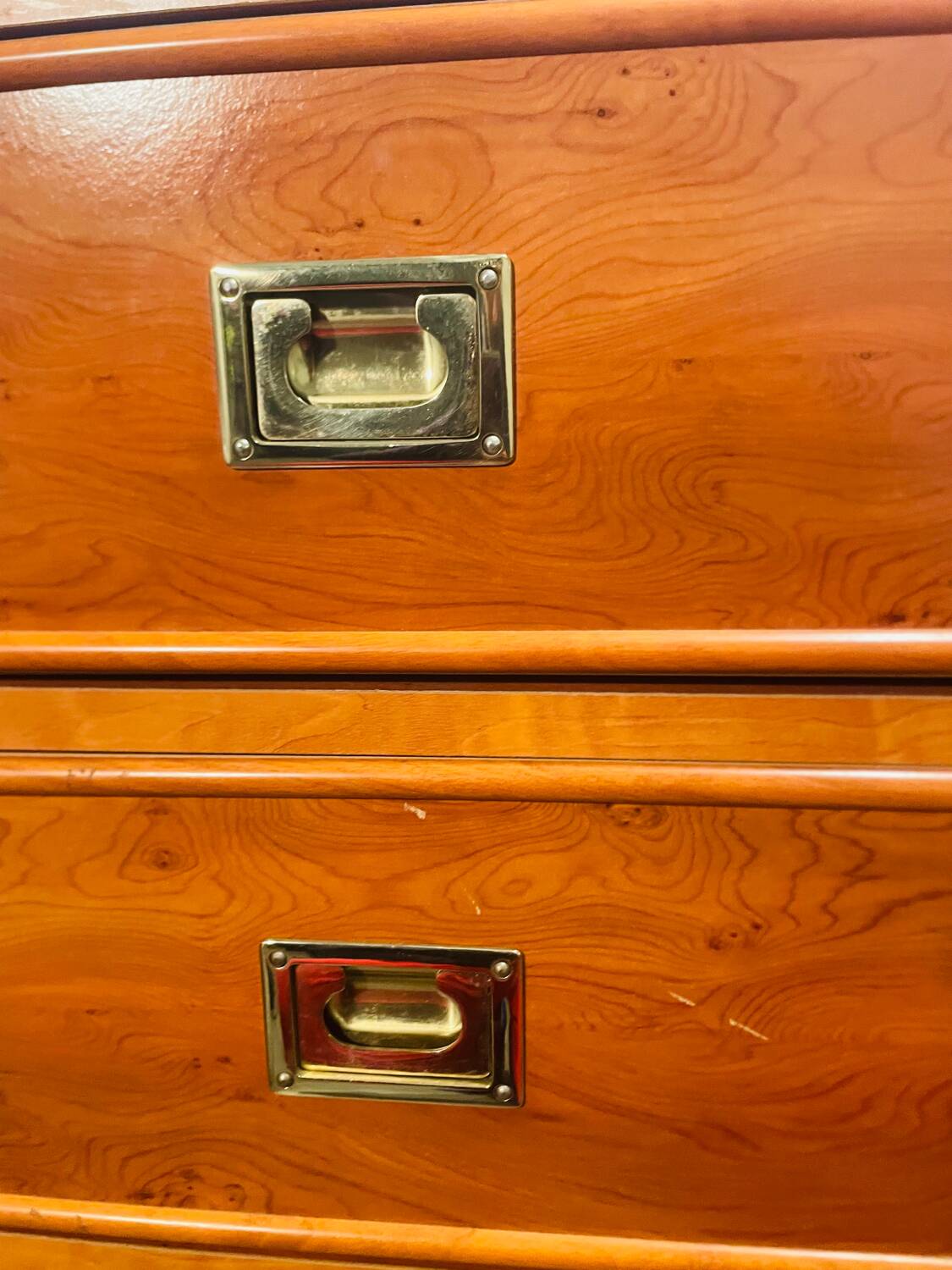 Marine chest of drawers Gautier 1991 furniture with brass handles