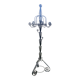 Twisted iron coat rack, 19th century