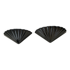 Paire d’appliques coquillages - porcelaine