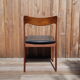 Set of 4 Scandinavian teak chairs and sky seats