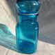 Apothecary bottle airtight blue glass jar