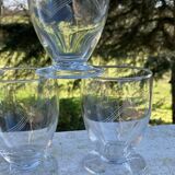 Engraved blown glasses