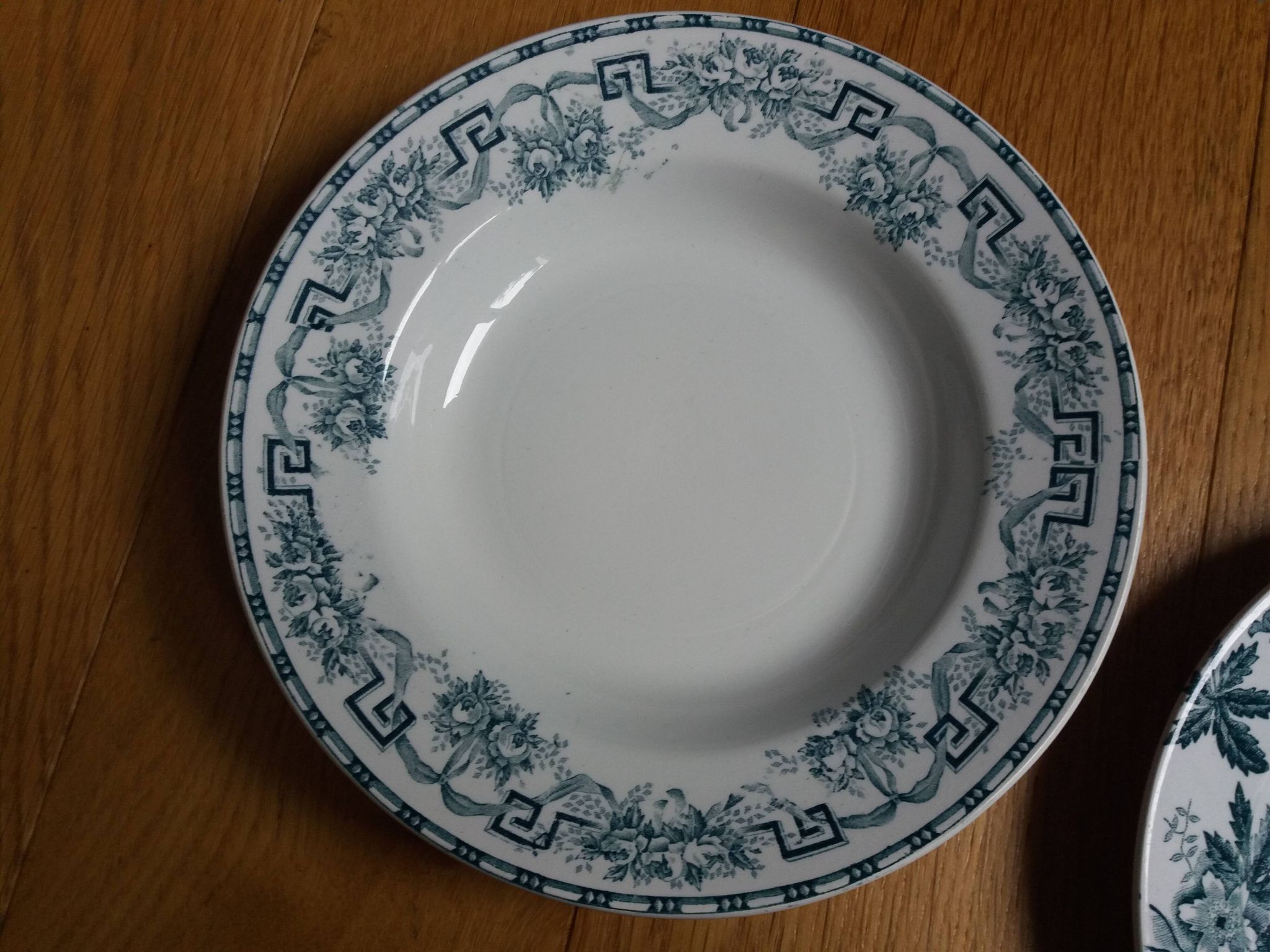 Assiettes Digoin, Moulin des Loups et Hamage, Saint Amand