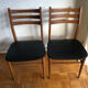 Series of four Scandinavian ash chairs