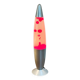 Vintage Psychedelic Lava Lamp - Metal and Glass - Red and White