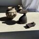 Sexy Neck - Solid wood (monoxyle) brown side table