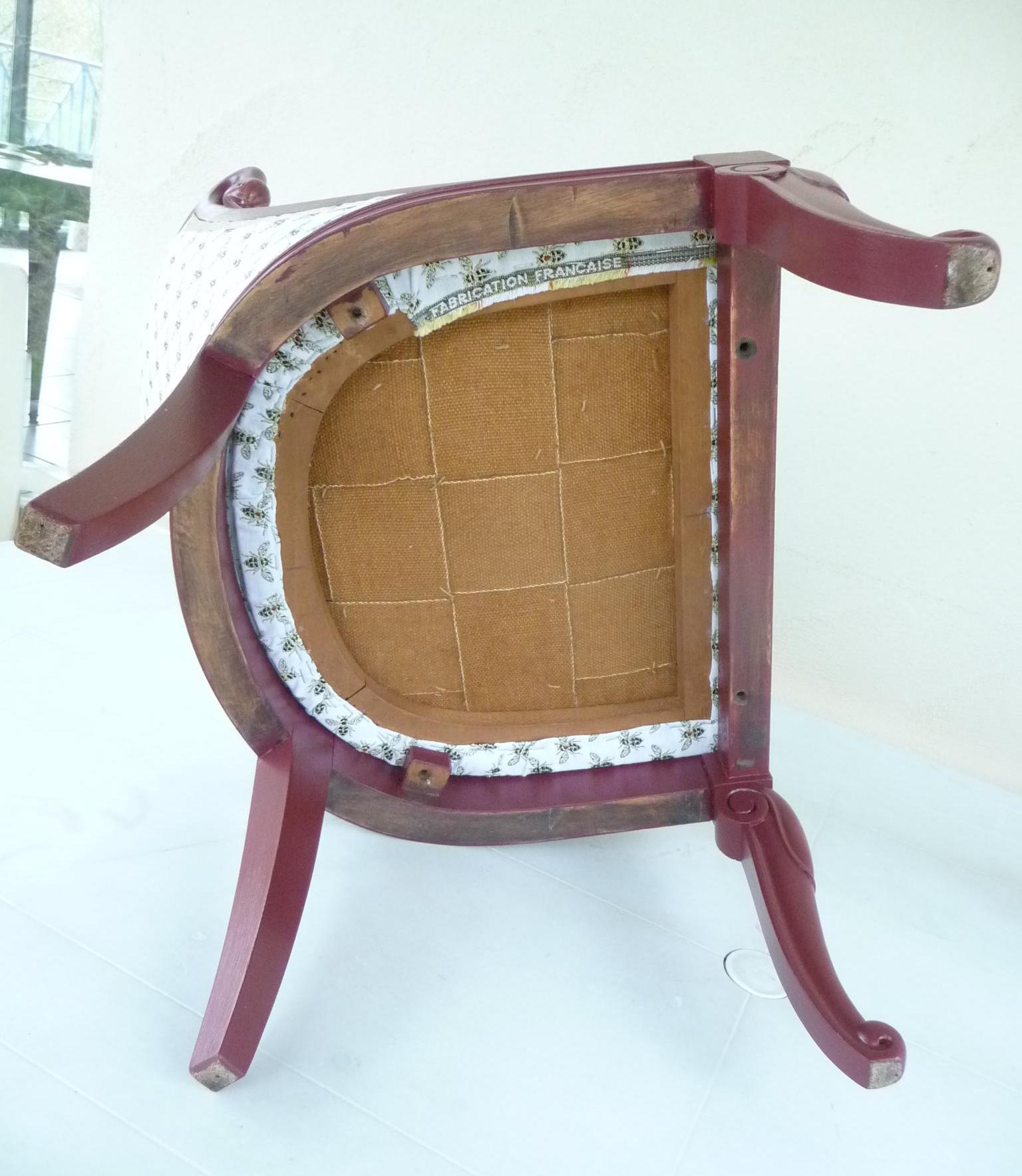 Children's armchair and pouf