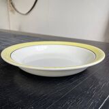 Set of 2 large plates and a round platter, Salins Meudon Yellow