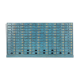 Pastourel wooden craft cabinet with 96 drawers and blue patina