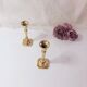 Pair of small brass candlesticks