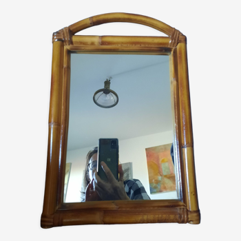 Miroir en bambou 28x40cm