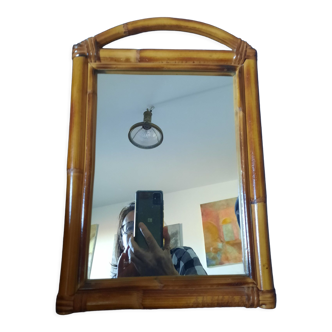 Miroir en bambou 28x40cm