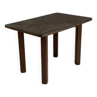 Table basse ou d'appoint ou bout de canapé vintage 70's en bois