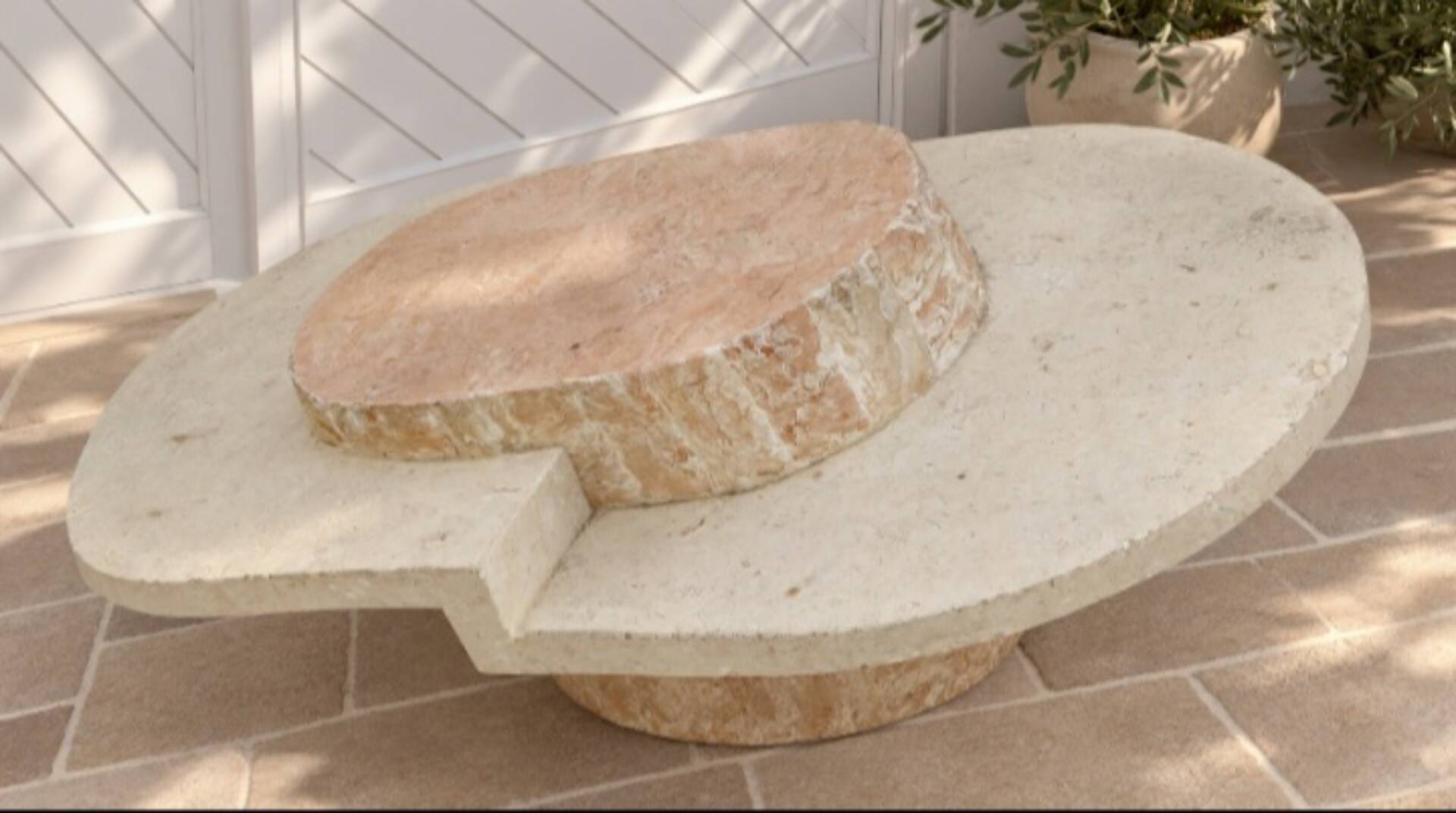 Table basse en pierre Magnussen Ponte