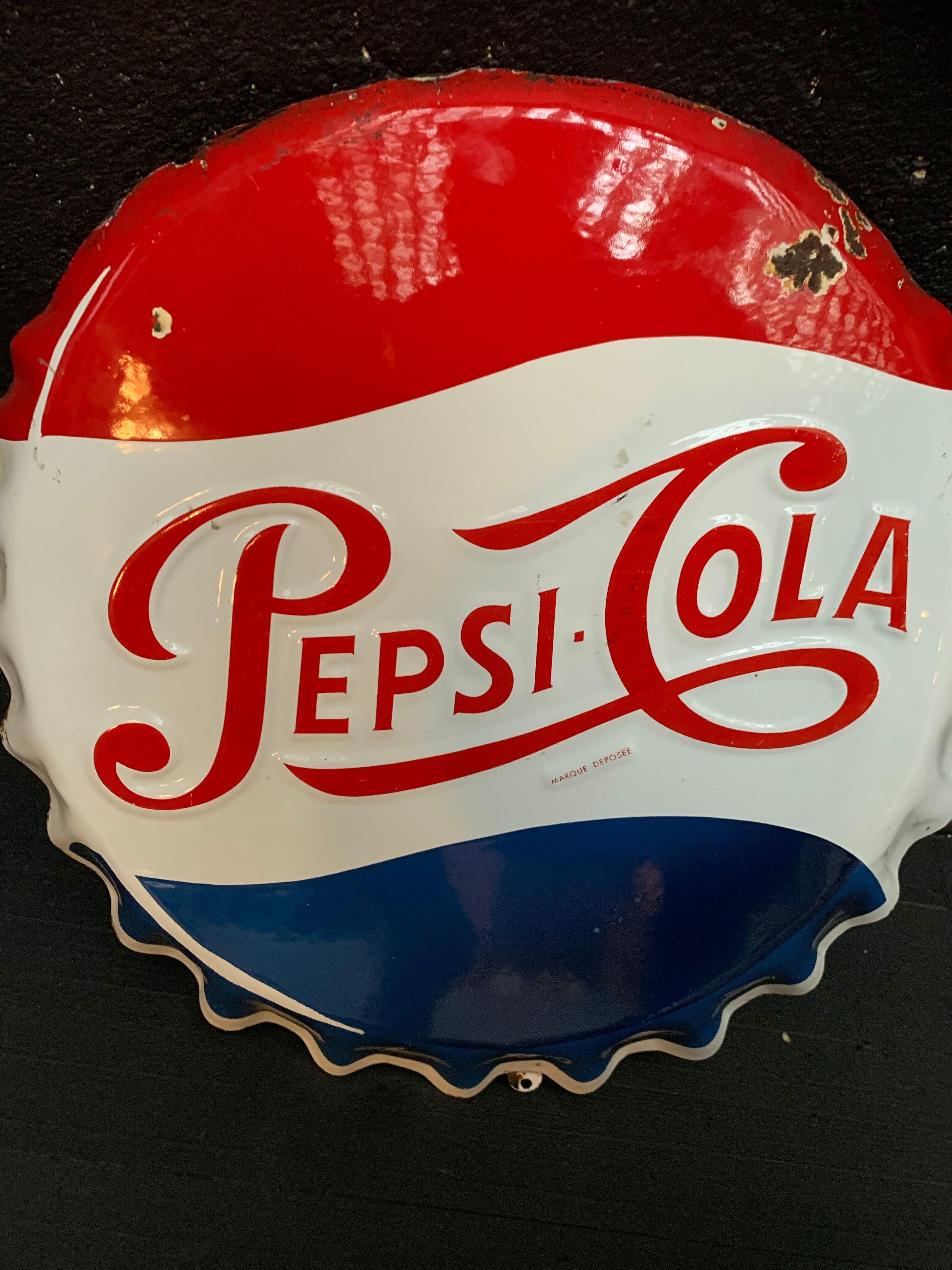 Pepsi Cola old enamel plate