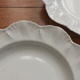 2 assiettes à dessert en porcelaine ancienne fin XIXe