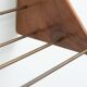 Wall-mounted walnut bookshelf by Carl Auböck, 1950s
