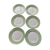 Set of 6 flat plates Amandinoise