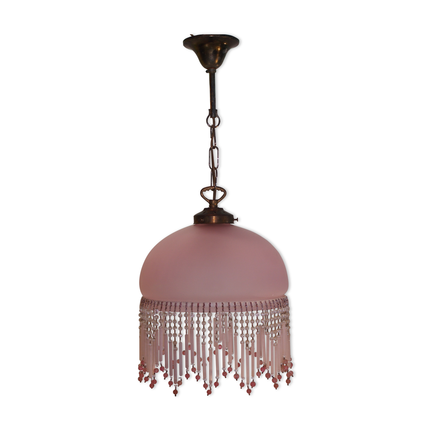 Light suspension/ beaded /vintage appliques