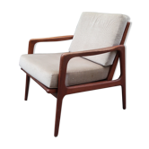 Fauteuil scandinave en teck des années 60