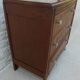 Art Deco chest of drawers with 3 drawers, brass flower handle, solid wood - Very beautiful