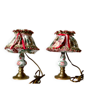 Paire lampes chevet