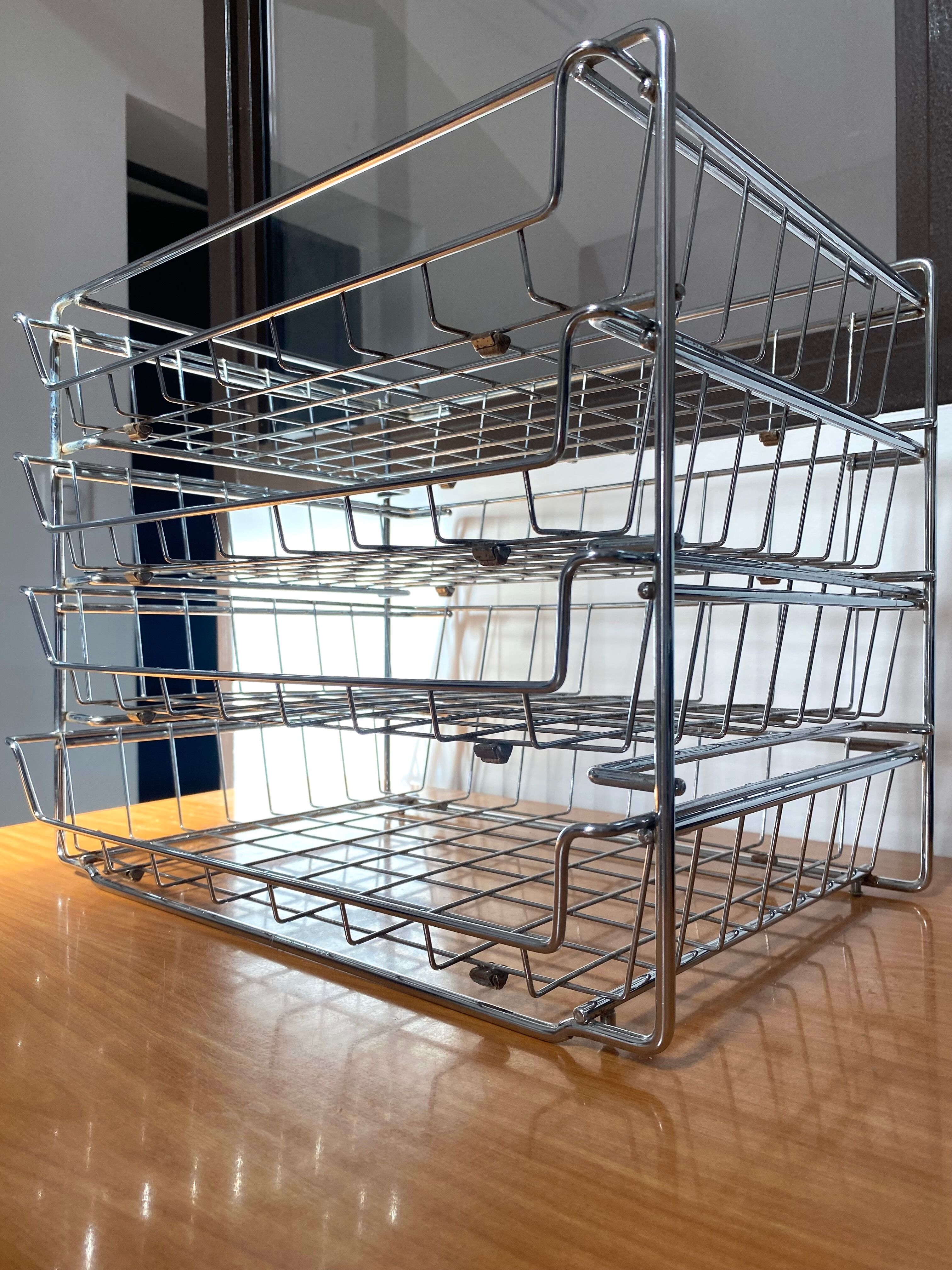 Mail sorter with metal drawers 60s