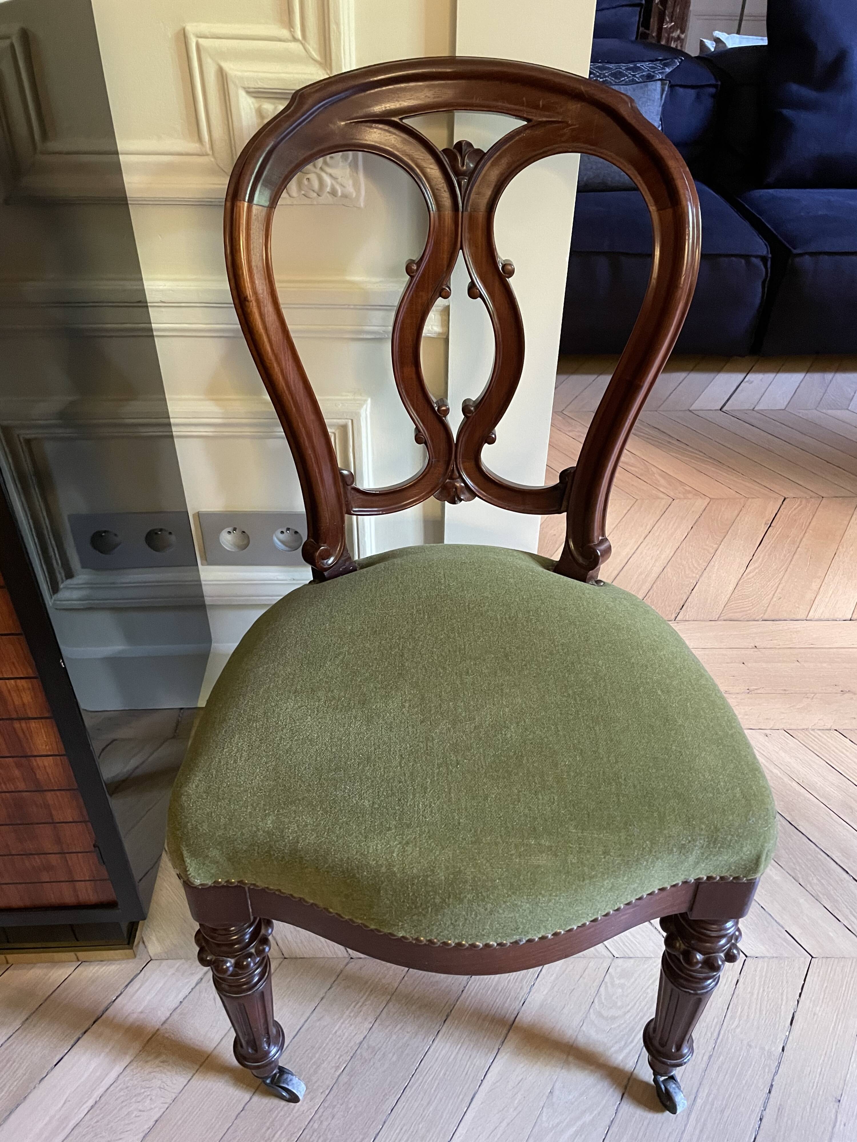 2 chairs Louis Philippe