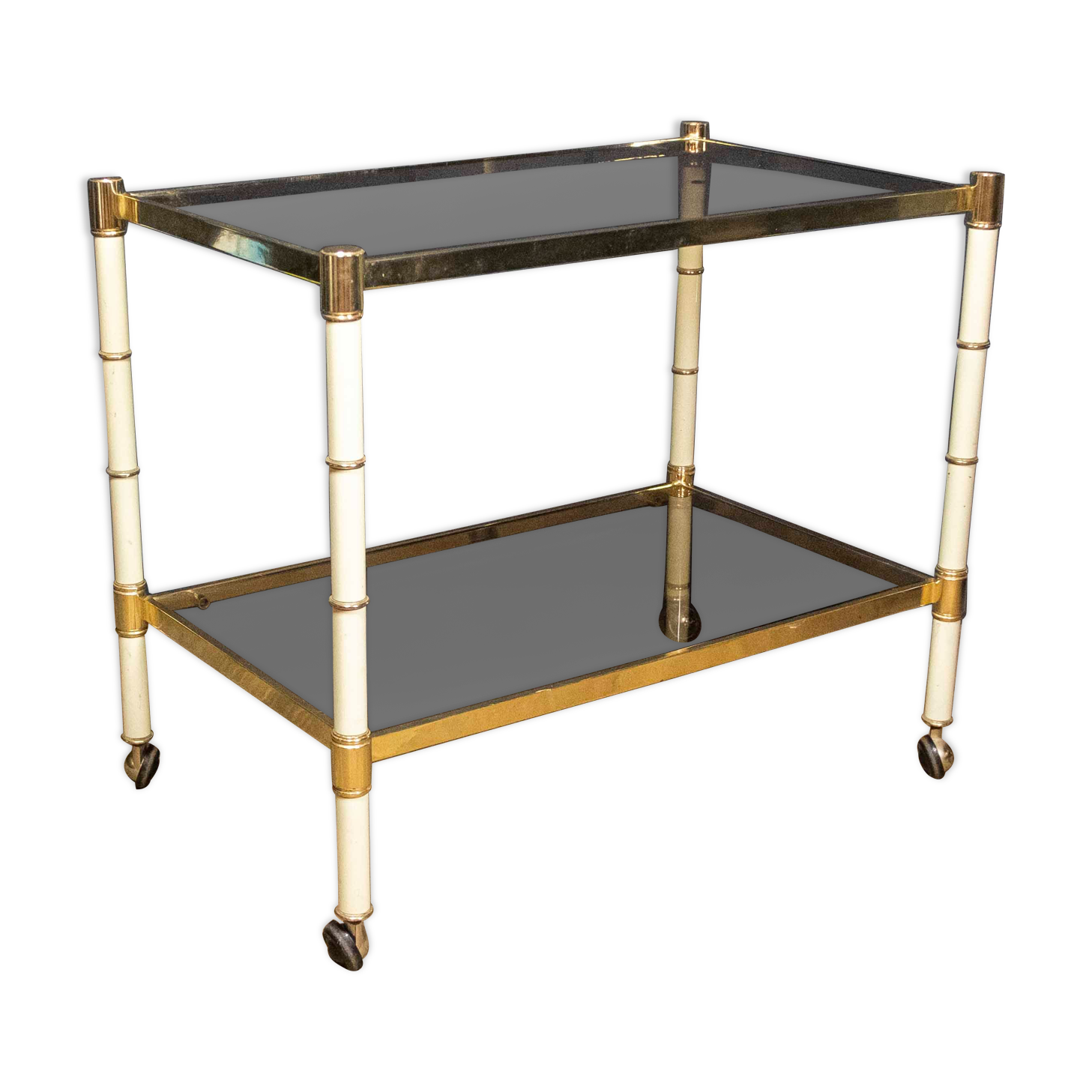 Serving trolley "faux Bamboo"
