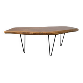Table basse vintage brutaliste années ~60