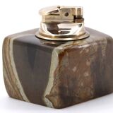 Brown Jasper table lighter, 1970s
