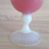 Vase opaline rose