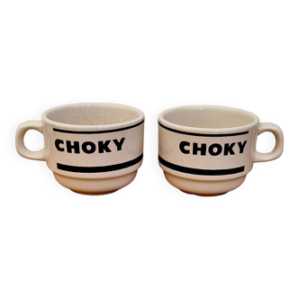 Set of 2 vintage Choky cups