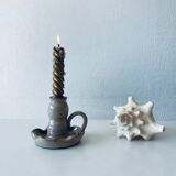 Ceramic candle holder signed Vallauris