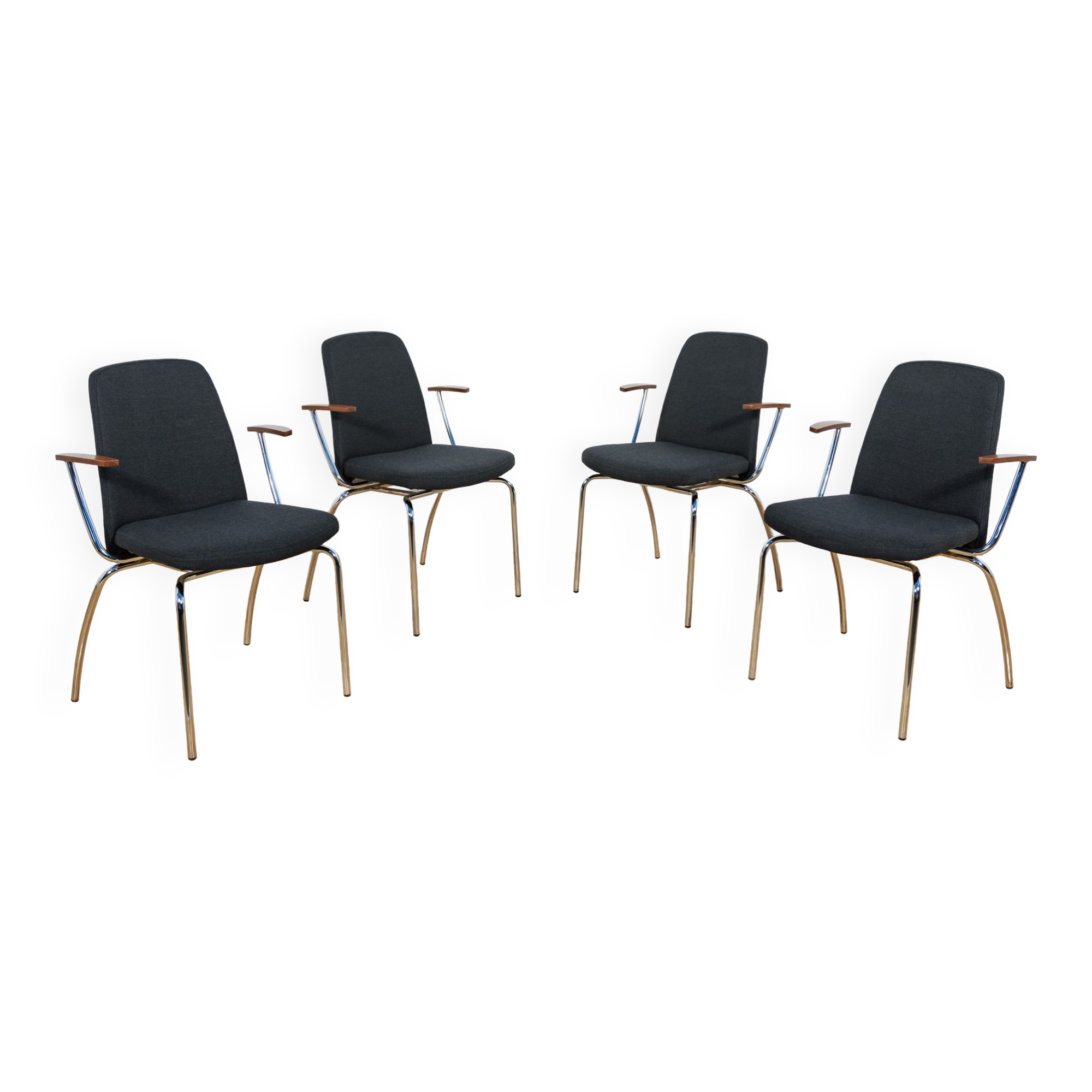 Danish Conference Armchairs, Cube Design, 2010s,  Set of 4