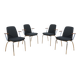 Fauteuils de conférence danois, Cube Design, années 2010, Set de 4