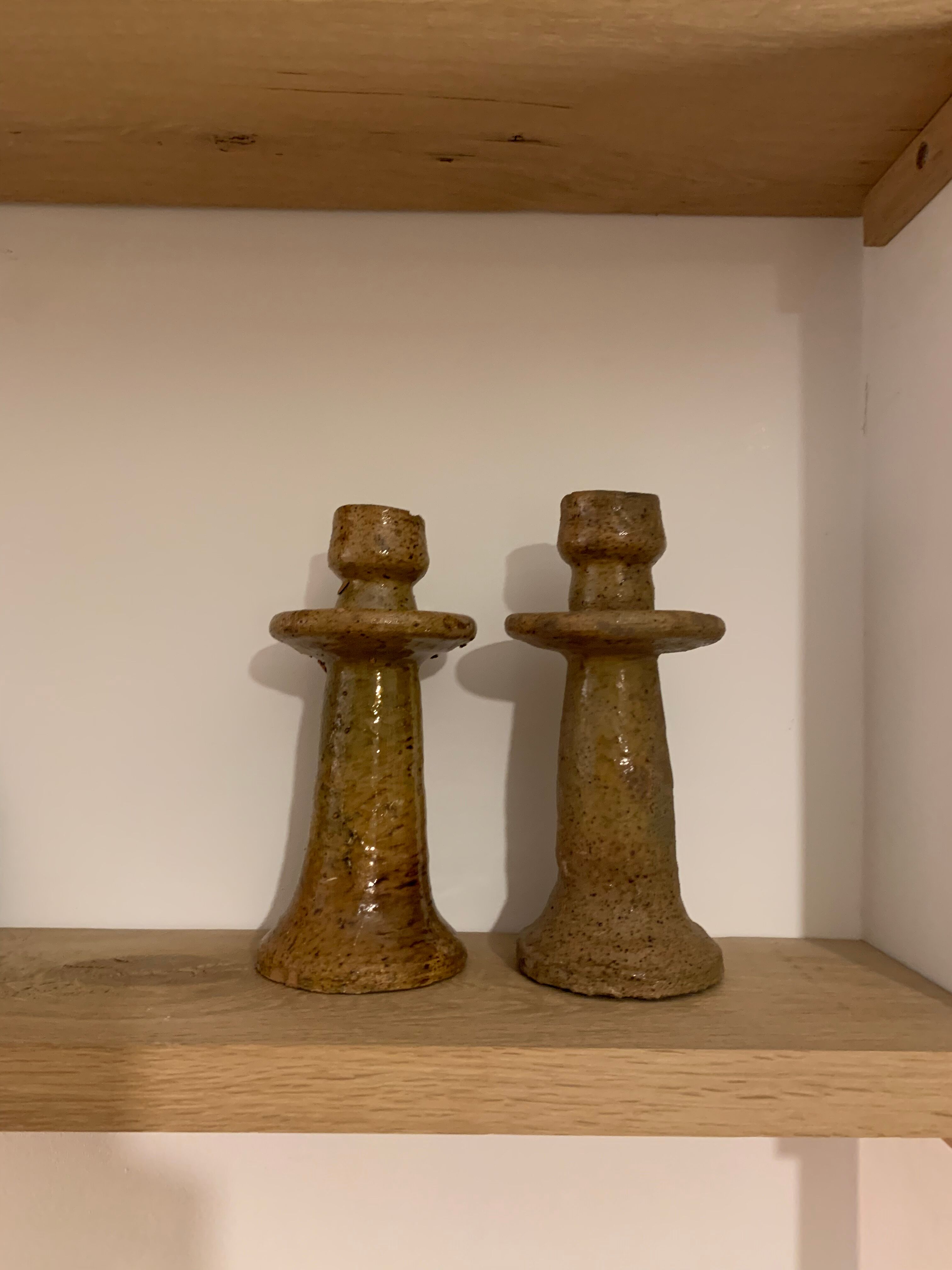 Pair of tamegroute candle holders