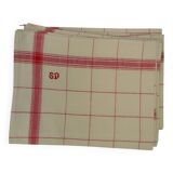 Set of 6 tea towels. Monogram SD.