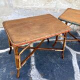 Vintage wicker tables two